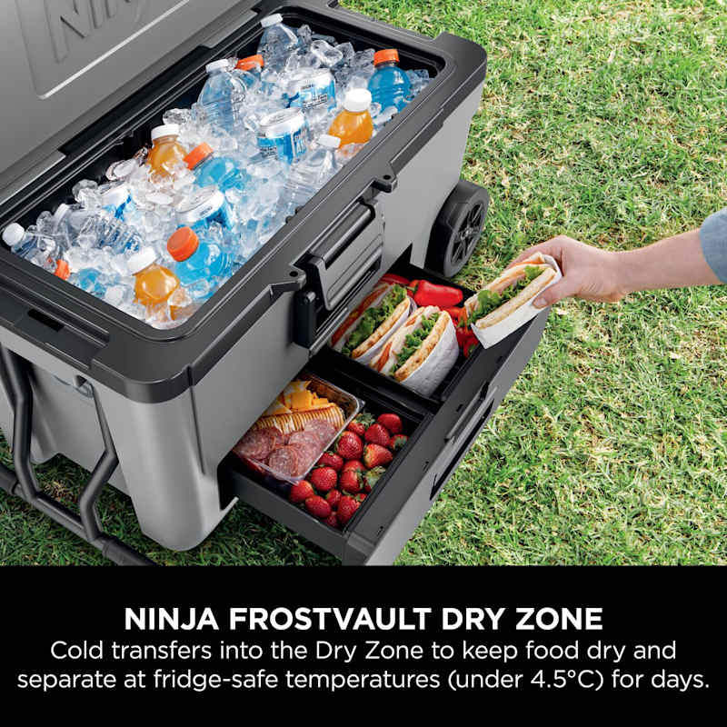 Ninja FrostVault 61L XL Wheeled Cooler in Grey